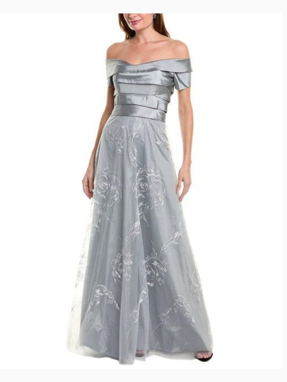 Rene RuizWomen's Gray Sequin Gown